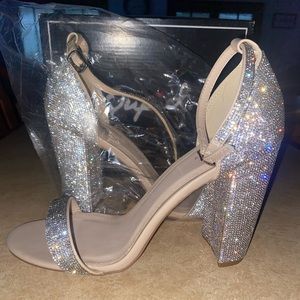 Qupid Bixby Rhinestone heels
